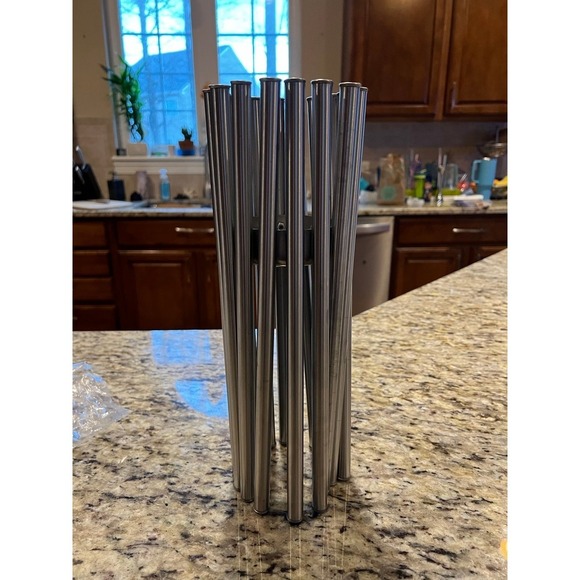 New Nicunom Stainless Steel Rotation Fruit Bowl, Foldable Rotation Fruit Basket, - Picture 5 of 10